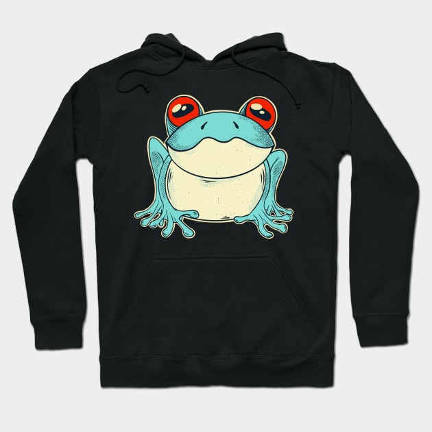 Frog Cottagecore Aesthetic Animal Lover Hoodie by Foxxy Merch